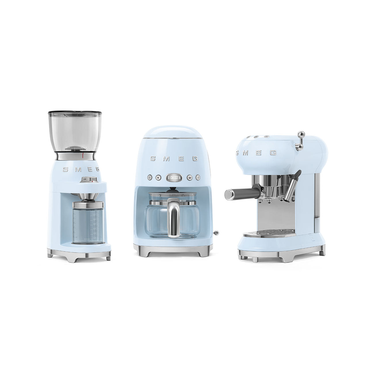 Espressor de cafea 50's Style ECF01PBEU, Smeg