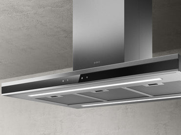 Hotă Neagră/Inox Adéle Montaj Pe Tavan 90cm IS BLIX/A/90 x 60, Elica