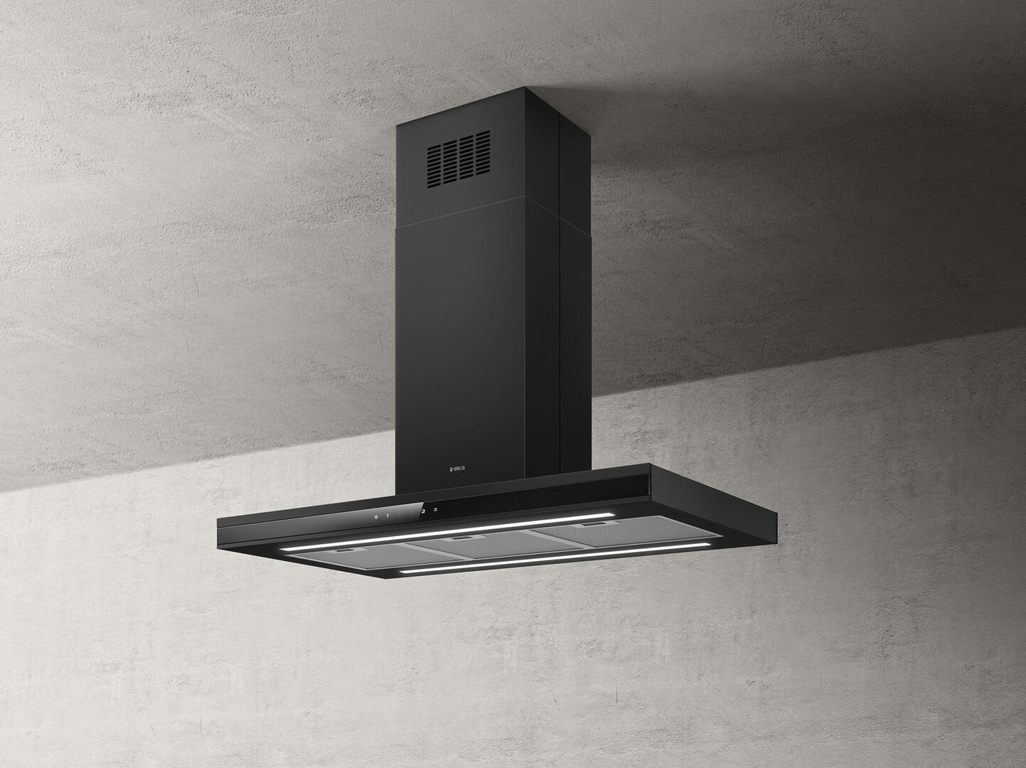 Hotă Neagră Adéle Montaj Pe Tavan 90cm IS BL MAT/A/90 X 60, Elica