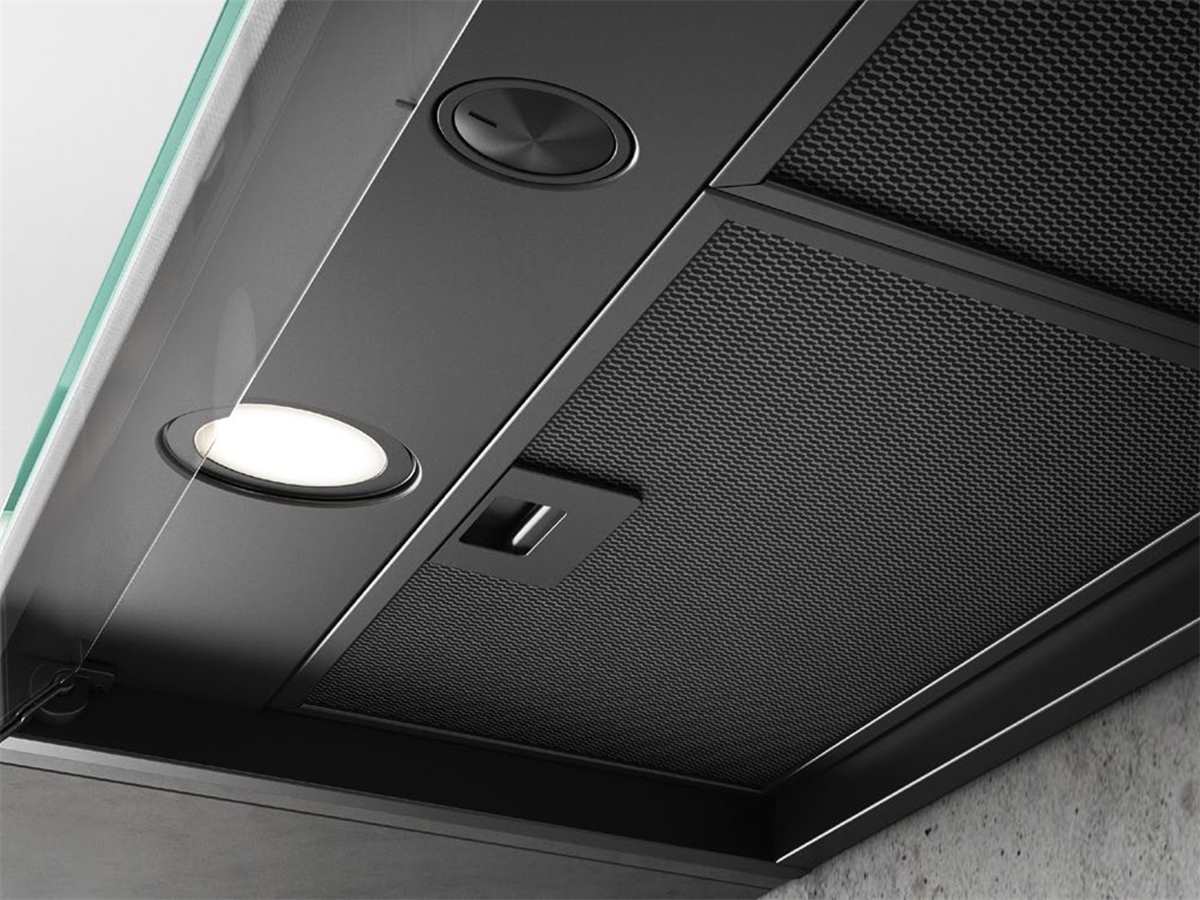 Hotă Neagră Boxin Încorporabilă 60cm  LX/BL MAT/A/60, Elica