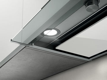 Hotă Inox/Sticlă Albă Boxin Plus Încorporabilă 60cm IXGL/A/60, Elica