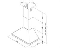 Hotă Portofino KPF9AN 90 cm, Smeg