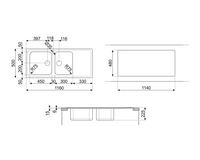 Chiuvetă Universale LG116D-2, Smeg