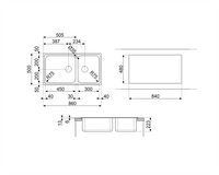 Chiuvetă Universale LG862-2, Smeg