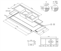 Chiuvetă Universale LQR116F-2, Smeg