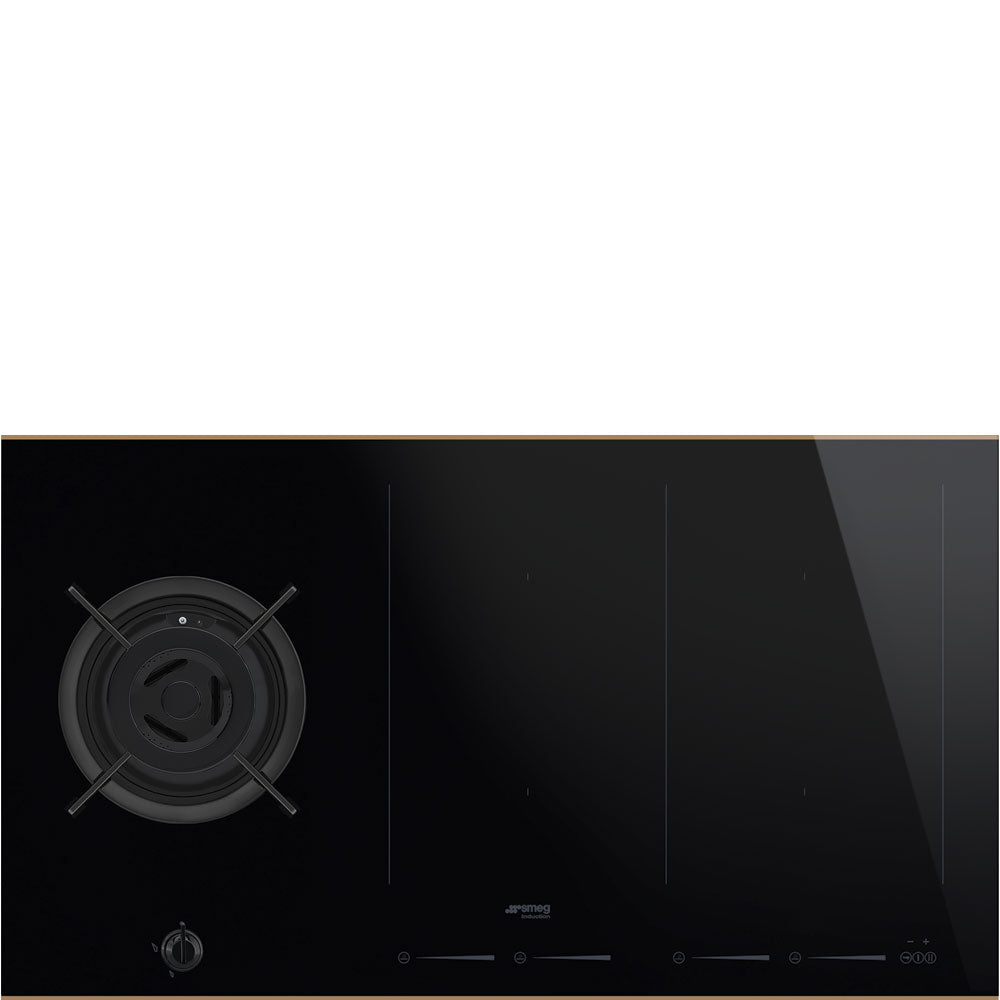 Plită inducție Dolce Stil Novo PM6912WLDR, Smeg