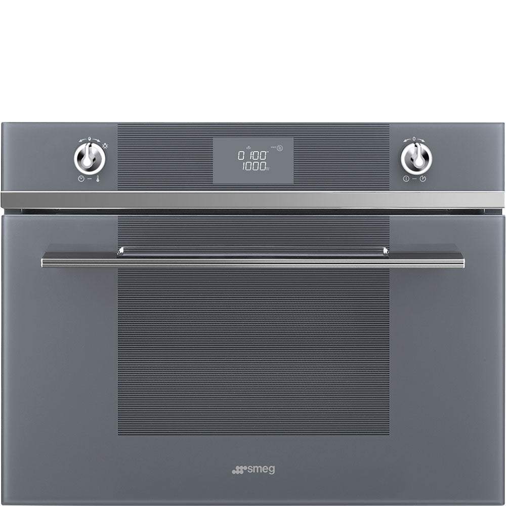 Cuptor cu microunde incorporabil compact Linea SF4102MCS, Smeg