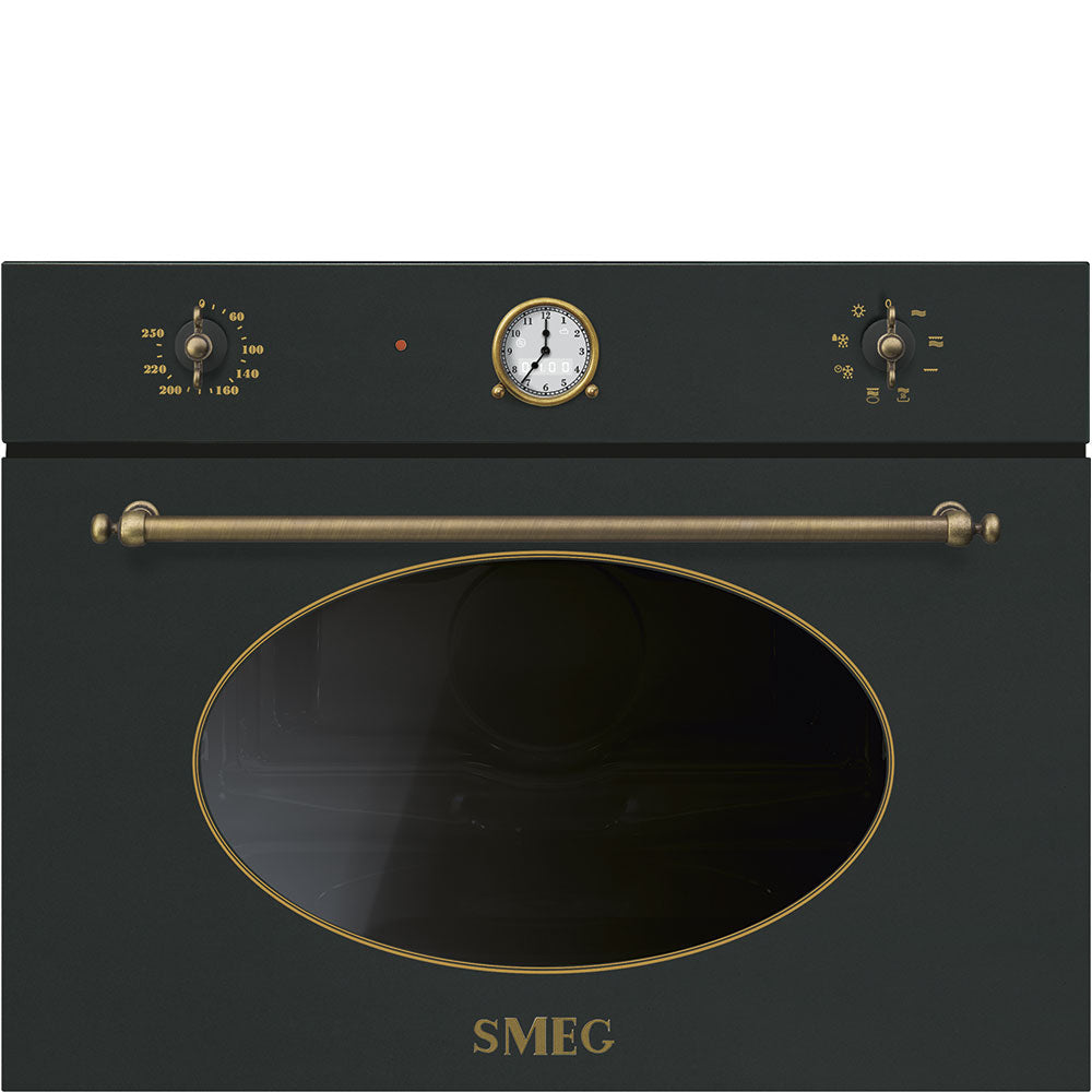 Cuptor cu microunde incorporabil compact Coloniale SF4800MAO, Smeg