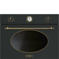 Cuptor cu microunde incorporabil compact Coloniale SF4800MAO, Smeg