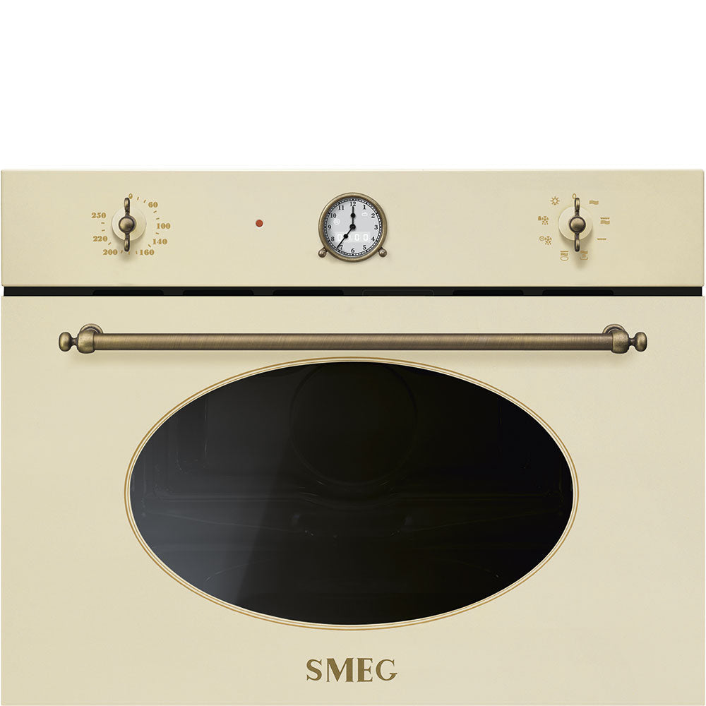 Cuptor cu microunde incorporabil compact Coloniale SF4800MPO, Smeg