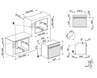 Cuptor incorporabil Selezione SF64M3VN, Smeg