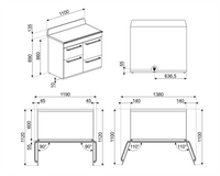 Aragaz Victoria TR4110IBL, Smeg