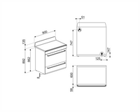 Aragaz Victoria TR90BL9, Smeg