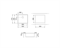 Chiuvetă Universale VSTQ50-2, Smeg