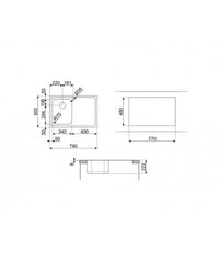 Chiuvetă Universale SP791S-2, Smeg