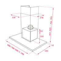 Hota decorativa DLH 986T 90 cm, Teka